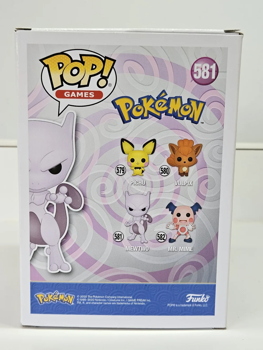 Funko POP! Games Pokemon Mewtwo 581 Vinyl Figure Box
